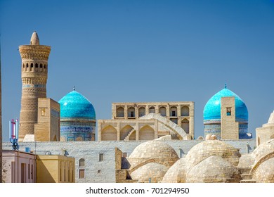 View Over Bukhara Downtown With Domes, Uzbekistan