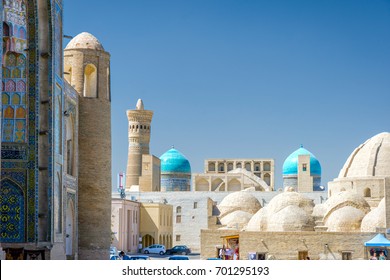 View Over Bukhara Downtown With Domes, Uzbekistan