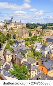View over the capital of Luxembourg, Luxembourg