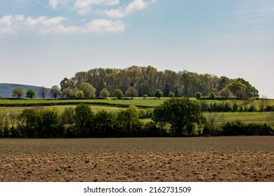 A View Over Farmland In Sussex On A Spring Day