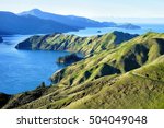 View over French Pass, Marlborough Sounds.New Zealand. Te Aumiti / French Pass separates D