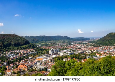 View Over Geislingen An Der Steige, Baden-Württemberg, Germany 