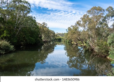 View over Goulburn River near Alexandra, Victoria, Australia.  - Shutterstock ID 1483650986