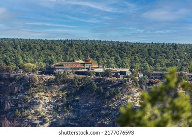 View Over Grand Canyon Village In Arizona, USA