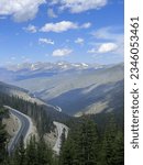 A view over Interstate 70 in Colorado.