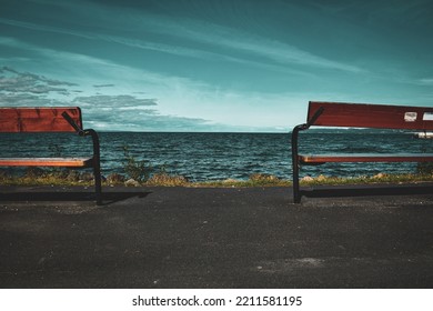 View Over Vättern In Jonkoping