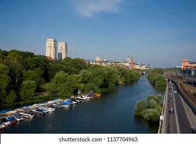 View Over Karlbergskanalen At Kungsholmen, Stockholm