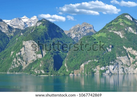 Similar – View of Lake Lucerne from Niederbauen