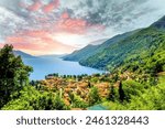 View over Lake Maggiore, Italy 