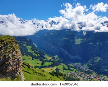 View Over Lauterbrunnen Valley, Wengen