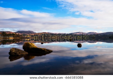 View over Lough Eske in Donegal Ireland