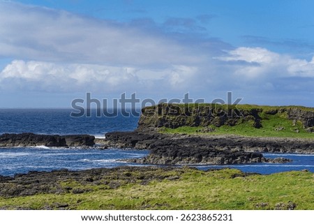 View over the osle of Lunga, a small island of the coast of Mull. It is part of the Treshnish isles.
