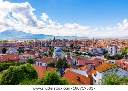 View over Prizren, a city in Kosovo. 