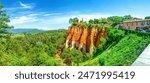 View over Roussillon, South of France 