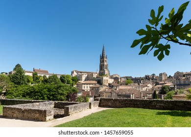 View Over Saint-Emilion, In Médoc (Gironde, France), Known For Its Famous Wines