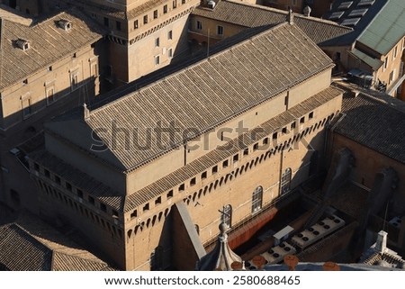 View over the Sistine Chapel, Vatican City, Rome