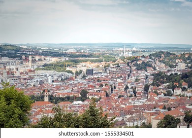 View over Stuttgart, capital of Baden-Wuerttemberg, Germany