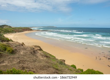 The View Over The Surf Beach On Phillip Island, Victoria, Australia