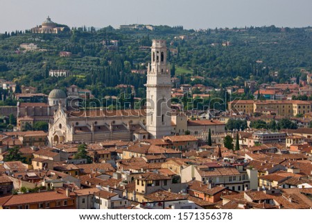 Similar – Image, Stock Photo View over Verona, Italy