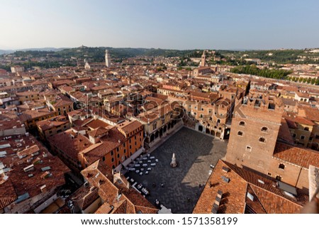 Similar – Image, Stock Photo View over Verona, Italy