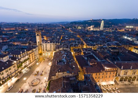 Similar – Image, Stock Photo View over Verona, Italy