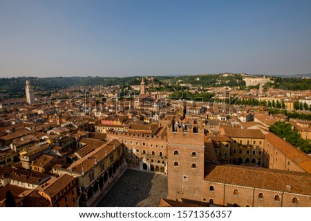 Similar – Image, Stock Photo View over Verona, Italy