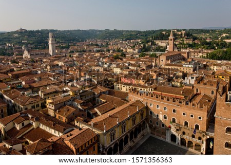 Similar – Image, Stock Photo View over Verona, Italy