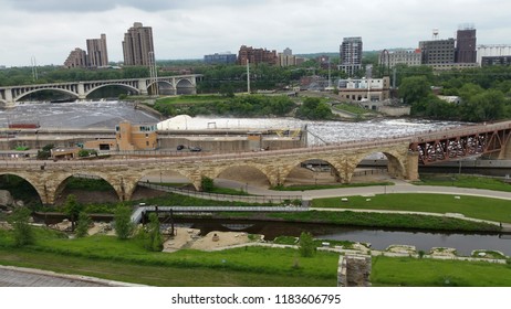 View Overlooking A River and Bridge