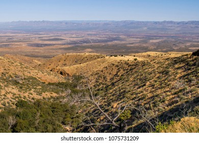 View Overlooking The Town Of Pima While On Mount Graham.