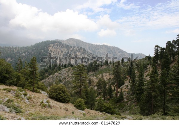 View from the Pacific Crest Trail, Angeles\
National Forest,\
California