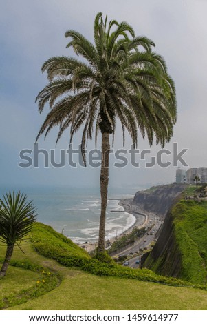 View of Pacific Ocean in Lima (Peru)