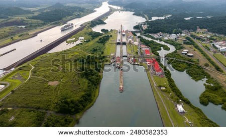 Similar – Image, Stock Photo Cruise on the Atlantic Ocean