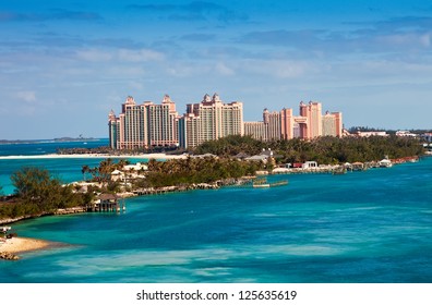 View Of Paradise Island In Nassau, Bahamas.