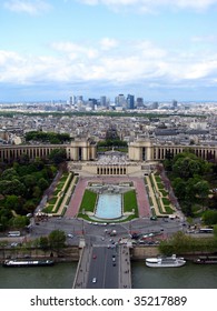 view of paris from eiffel tower