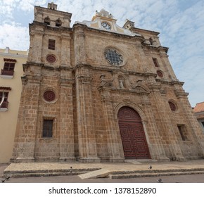 View Of The Parish Church Saint Peter Claver (San Pedro Claver In Spanish), Old Town, Cartagena, Colombia
