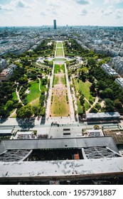 View of the park from the Eiffel Tower