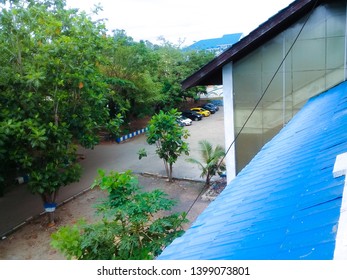 a view to a parking lot
