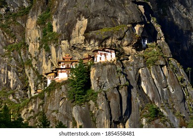 View Of The Paro Taktsang In Paro, Bhutan