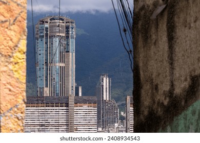 View of Parque Central and the Tower of David in Caracas, Venezuela