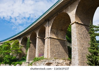 View Of The Passerelle Looking Upwards From The Pétrusse Valley