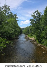 View of the Patapsco River from a bridge
