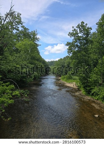 View of the Patapsco River from a bridge