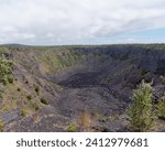View of the Pauahi Crater on Chain of Craters Road, Hawai