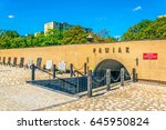 View of the Pawiak prison museum (built in 1835) in Warsaw, Poland