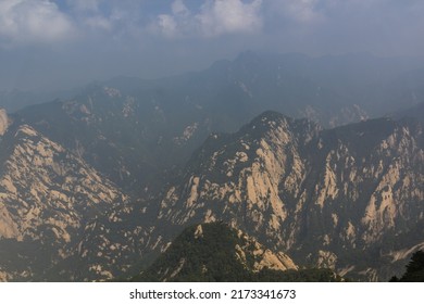 View From The Peak Of Hua Shan Mountain In Shaanxi Province, China