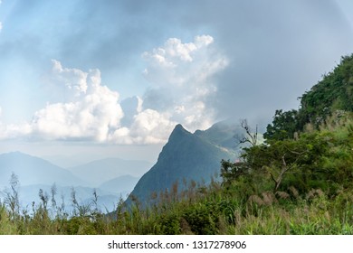 View of the peak with sky and cloud