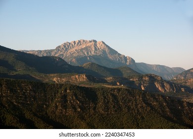 View of Pedraforca mountain from Pla de Bussa - Shutterstock ID 2240347453