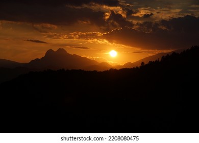 View of Pedraforca mountain at sunset, Berguedà, Barcelona - Shutterstock ID 2208080475