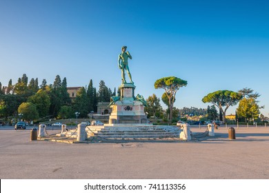 View of Piazzale Michelangelo in Florence, Italy