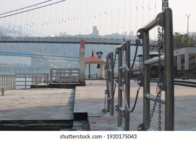 View Of The Pier Along The Alaknanda River